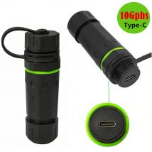 Accoppiatore passaggio USB C da 10 Gpbs da femmina a femmina, connettore impermeabile per montaggio a pannello di tipo C, adattatore di estensione di tipo C 3.1