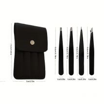 4-in-1-Augenbrauen-Trimmwerkzeug + Pinzetten-Set – Professionelle Augenbrauenpinzette aus Edelstahl – sehr präzise Entfernen von Gesichtshaaren