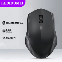 Mouse Bluetooth 5.2 Mouse wireless 2.4G Mouse silenzioso dual-mode Mouse da gioco ricaricabile 1600 DPI per computer portatile Win Mac OS