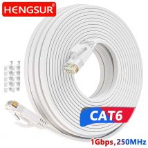 Cat6 Ethernet Cable Flat Lan Cord UTP Network Patch Cable RJ45 for PS5 PC IPTV Xbox Internet Router Cat 6 Internet Cable