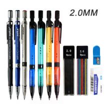 Set di matite meccaniche da 2,0 mm con ricarica di piombo 2B nero/colori per scrivere schizzi disegno artistico pittura matite automatiche per la scuola