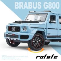 Antike Skala Brabus G800 Legierung Auto Modell Druckguss Auto Sound Licht Auto Liebhaber Sammlung Kinder Geburtstags geschenk Metall Jungen Spielzeug