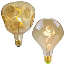 TIANFAN Edison Led lampadina a forma speciale Alien G125 4W dimmerabile 220-240V E27 lampadina decorativa ambra Super Warm