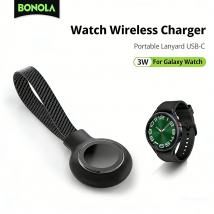 Bonola Caricabatterie per orologio con cordino di tipo C per Samsung Watch Ultra 8 7 6 5 Caricabatterie per orologi wireless magnetici portatili per Galaxy Watch