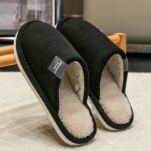 Pantofole da uomo per interni per la casa Autunno e inverno Pavimento per la casa per gli ospiti Scarpe da coppia leggere e silenziose in tessuto scamosciato antiscivolo