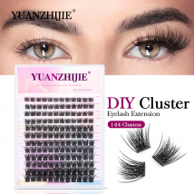 YUANZHIJIE 100% Handmade 20D/30D/40D/50D/60D Premade Fan Lash Extensions Individual Natural Soft Heat Bonded Cluster Eyelashes