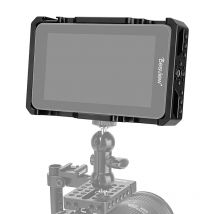 Kimrig destview r6 uhb 5,5 Zoll 2800nit 4k Monitor Schutzkäfig-Kit (exklusive Verwendung) mit 1/4 "Befestigungs punkten und Schuh halterung