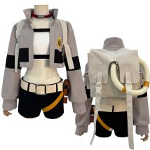 HOLOUN Gachiakuta Anime Riyo Cosplay Kostüm Convention Halloween Weihnachten Stickerei Top Weste Kurzer Rucksack Hüfttasche