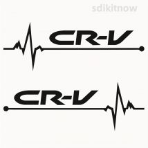 HEART BEATS Sports Sticker Windows Door Body Decal Car Styling For honda crv cr-v 2008 2014 2018 2013 2015 2017 accessories