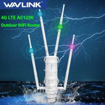 Router Wi-Fi esterno ad alta potenza Wavlink 4G LTE AC1200 con slot per scheda SIM Router a lungo raggio con porta WAN/LAN Ethernet 5G 2.4G1000Mbps
