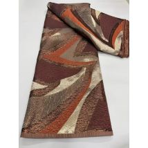 Di lusso di Alta Qualità Nigeriano Del Merletto Jacquard Africano Organza Broccato Tessuto di Pizzo 5 Metri Francese Tulle Abito Del Partito Abito Da Cucire