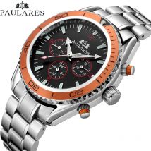 PAULAREIS P Herrenuhren Top-marke Luxus Mechanische Uhr für Männer Edelstahl Wasserdicht Sport Automatische Armbanduhr Männlich