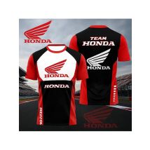 Men's Honda Racing Motorcycle T-shirt  Lightweight Short Sleeve Jersey Sportswear For Outdoor Riding And Biking