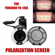 Cross Polarizing Lens for YONGNUO YN-14EX Filter for Dental Photos, Dental Photography Polar Eye Photos, No Glare, No Relfection