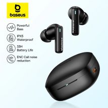 Baseus Bowie E19 Wireless Earphones Bluetooth 5.3 Big Bass 12mm Drivers IPX5 Waterproof Earbuds