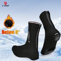 X-TIGER Winter Cycling Shoes Cover Thermal Fleece MTB Bike Overshoes shoes covers sports cycling overshoes cycling accessories