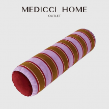 Medicci Home Moderner Retro-Samt-gestreifter Streuung, dekorativer zylindrischer Kissenbezug, Rolle, rund, abnehmbares Säulenkissen, 16 x 60 cm