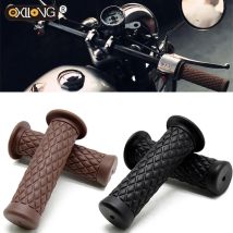 Motorrad Retro Gummi klassisches Motorrad Rutschfester Lenker Universal Vintage Moto Lenker für Cafe Racer Motorradgriff