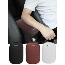 Car Center Console Box Fur Protector Pad Armrest Pad Non-slip Cover For Skoda Rapid Scala Kodiaq Fabia Kamiq Karoq Octavia VII
