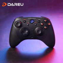 DAREU Bluetooth Gamepad Controlador de juego inalámbrico 360 °   Controladores de choque duales de joystick de PC para interruptor de teléfono de TV Android