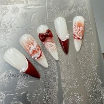 XMQ NAIL ART STAMPING PALTES SPITZENNÄGEL TEMPLATES