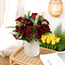 Künstliche Pfingstrosen aus Seide, Hochzeiten, Valentinstag, Eid al Fitr, Muttertag, Heimdekoration, Gartenzubehör im Freien