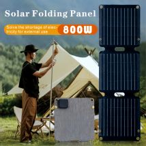 Borsa portatile per pannello solare pieghevole da 800 W Uscita USB + CC Caricatore solare Alimentatore esterno per generatore di energia per telefono cellulare domestico
