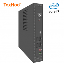TexHoo Mini PC Intel i3/i5/i7 ITX Portable PC Win 10 Pro 8GB DDR3L 256GB SSD Dual-Band WiFi+BT 4K@60Hz Office Mini Computer