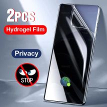 2 Stücke Privatsphäre Anti Spy Peeping Weiche Hydrogelfolie Für Xiaomi 15 Pro Ultra Mix 4 TPU Displayschutzfolie Entriegelung Fingerabdruck