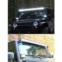 Car Accessories Tir-Row 52Inch 700W Led Work Light Bar Fog Lights With Roof Mounting Bracket For Jeep Wrangler JK 07-18