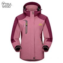 TRVLWEGO Giacca da trekking impermeabile da donna Giacca a vento antivento Caccia da campeggio Arrampicata Trekking Cappotto da pesca Abbigliamento da esterno