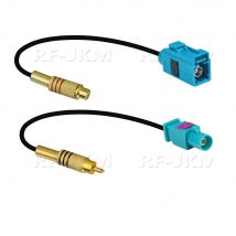 Cinch-Stecker auf Fakra Z-Stecker/Buchse, Videokabel-Adapter mit RG174-Pigtail für Parkplatz, Rückfahrkamera