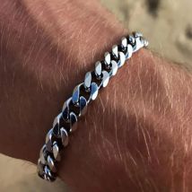 Wannee Nuovo Braccialetto Da Uomo A Catena Cubana Alla Moda Classico In Acciaio Inox 3 5 7mm Larghezza Bracciale A Catena Per Gli Uomini Donne Gioielli Regalo Del Partito