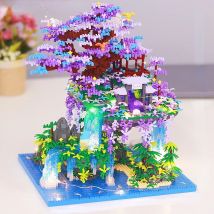 4574 Stück Guang han Fee Pavillon Bausteine DIY Diamant blöcke Spielzeug chinesische Architektur Ziegel Spielzeug für Jungen Mädchen Geschenk