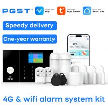 Sistema di sicurezza domestica intelligente Tuya Avvisi APP per telefono WiFi 4G, rilevatore di movimento, allarme domestico intelligente con quadrante automatico per garage di appartamenti domestici
