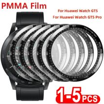1-5PCS 3D Curved Screen Protector For Huawei Watch GT5 46MM 41MM Tempered Glass Film for Watch GT 5 GT5 Pro 42MM 46MM Not Glass