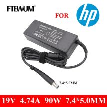 FTEWUM 19V 4.74A 90W 7.4*5.0mm adattatore per Laptop ca per HP Pavilion DV3 DV4 DV5 DV6 8460p 8530p 8560w ProBook 430 G1 caricabatterie