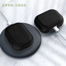 2024 New for AirPods 4 Case second-generation leather patterned Bluetooth earphone Cover For AirPods pro 3/Pro 2 protector Case