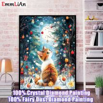 100 % Feenstaub DIY Landschaft Diamant Malerei Fuji Berg voller Kristall Mosaik Kunst Katze Kreuzstich Stickerei Kit Wanddekoration