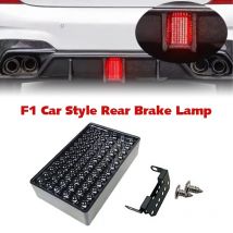 Universal 12V F1 Car Style Rear Brake Lamp Rear Tail Lights Bracket 72 LED Strobe Flashing Tail Stop Light For Pickup Truck SUV