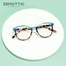 ZENOTTIC Modische Anti-Blaulicht-Brille, Unisex, Kristallmuster, Computerbrille, blendfreie Brille