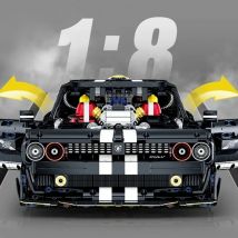 3751 stücke Raceforge Sport Racing Auto Bausteine 1:8 Technische Schwarz Supercar Fahrzeug Modell Ziegel Spielzeug für Kinder Erwachsene Geschenke