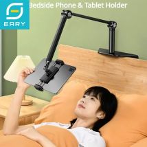 Eary Tablet Holder for Bed Aluminum Foldable Phone Stand Mount with 360° Rotation Arm Kindle Holder for iPad iPhone 4.7-12.9"