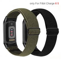 Elastic Nylon Band For Fitbit Charge 6 5 Women Men Braided Sports Watch Strap Loop For Fitbit Charge 6 5 Correa