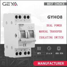 GEYA GYHO8 MTS 63A Doppia Alimentazione Conversione Manuale Interruttore di Isolamento Interblocco Interruttore AC Isotatore 1P 2P 3P 4P