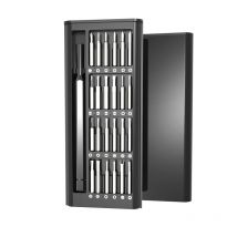 Zestaw magnetycznych wkrętaków precyzyjnych, 25 w 1 z 24-częściowym zestawem mini wkrętaków kieszonkowych, mały zestaw naprawczy do telefonu komórkowego / komputera PC / gry