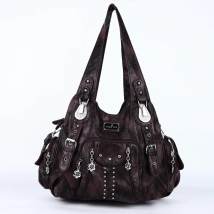 Vintage Bag Women Fashion Handbags PU Leather Shoulder Bags Female Satchel Big-capacity Shoulder Purse Bag bolsa feminina