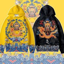 Neue Kaiser Kleidung Drachen Robe 3D Digitaldruck Kleidung Männer Kapuzen pullover japanischen Stil Hoodies Mantel Cosplay Kostüm