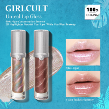 Lucidalabbra Girlcult Unreal serie JK ​ , Texture vitrosa setosa, leggera non appiccicosa, evidenziazione luccicante, colore duraturo, scintillante