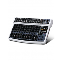 BOMGE 12-Channel Professional Audio Mixer, RCA, XLR Microphone Jack, 48V Power, 99 DSP For Professional and Beginners